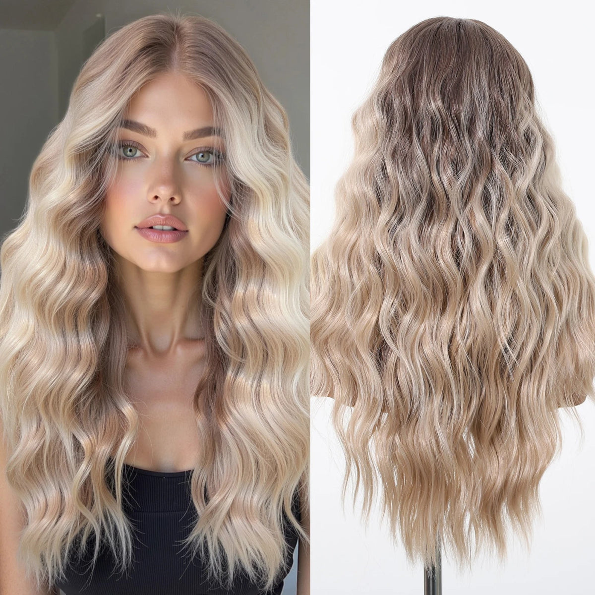 Gray White Highlight Lace Wig - HairNjoy
