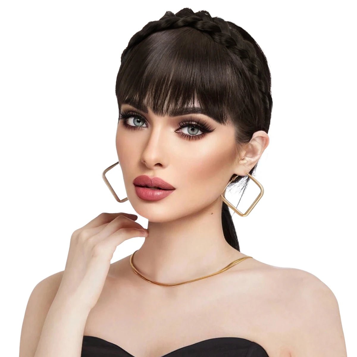 Headband Blunt Fringe Bangs Extension - HairNjoy