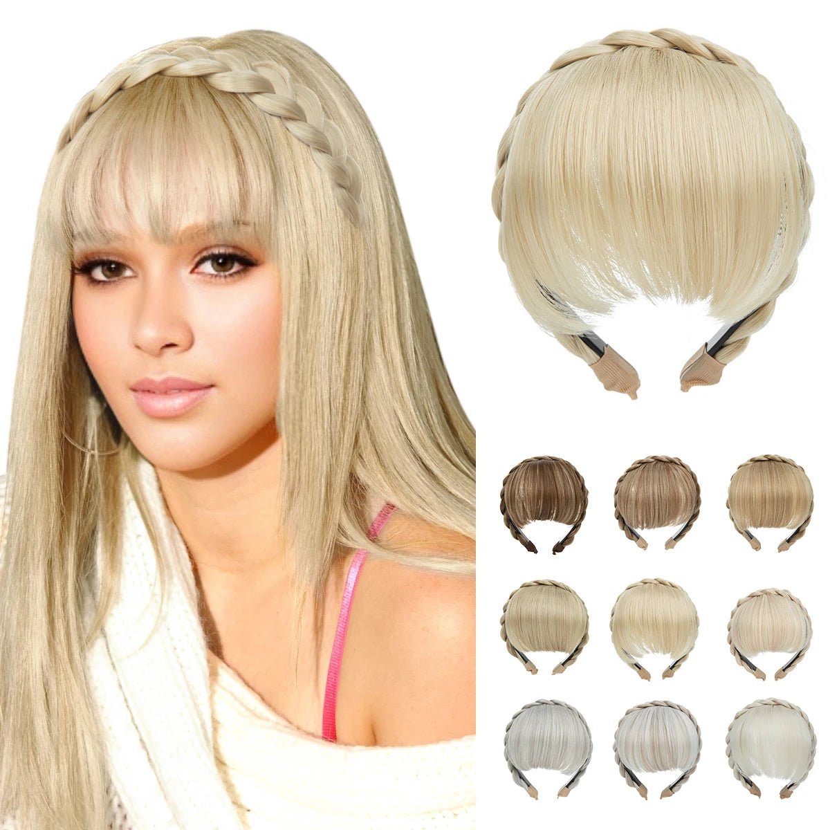 Headband Blunt Fringe Bangs Extension - HairNjoy