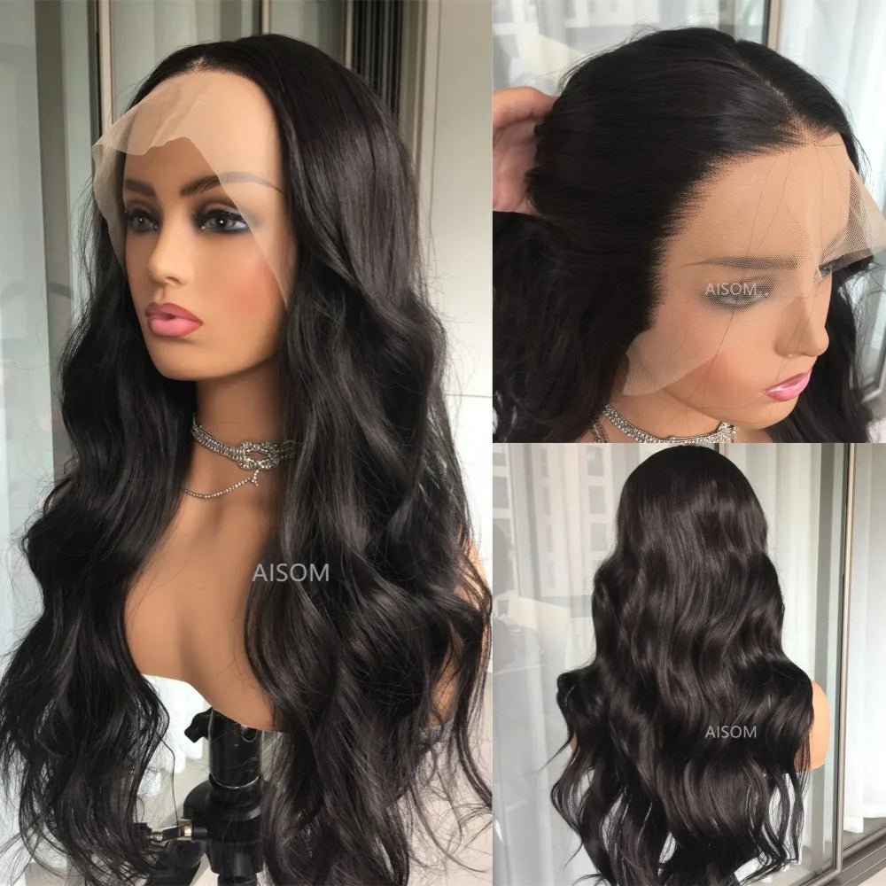 Highlight Blonde Wavy Lace Front Wig - HairNjoy