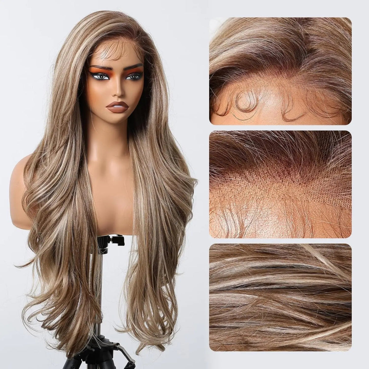 Highlight Daily Wavy Synthetic Wig - HairNjoy