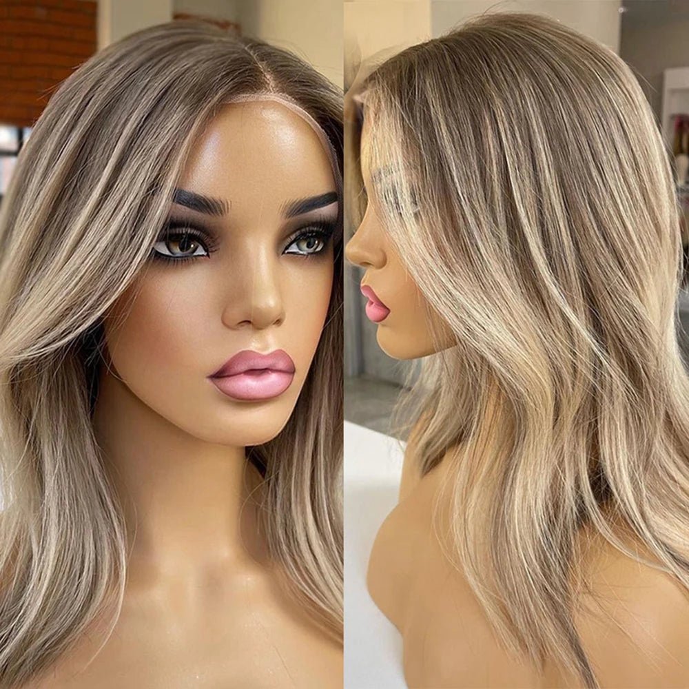 Highlight Human Hair Straight Wig - HairNjoy