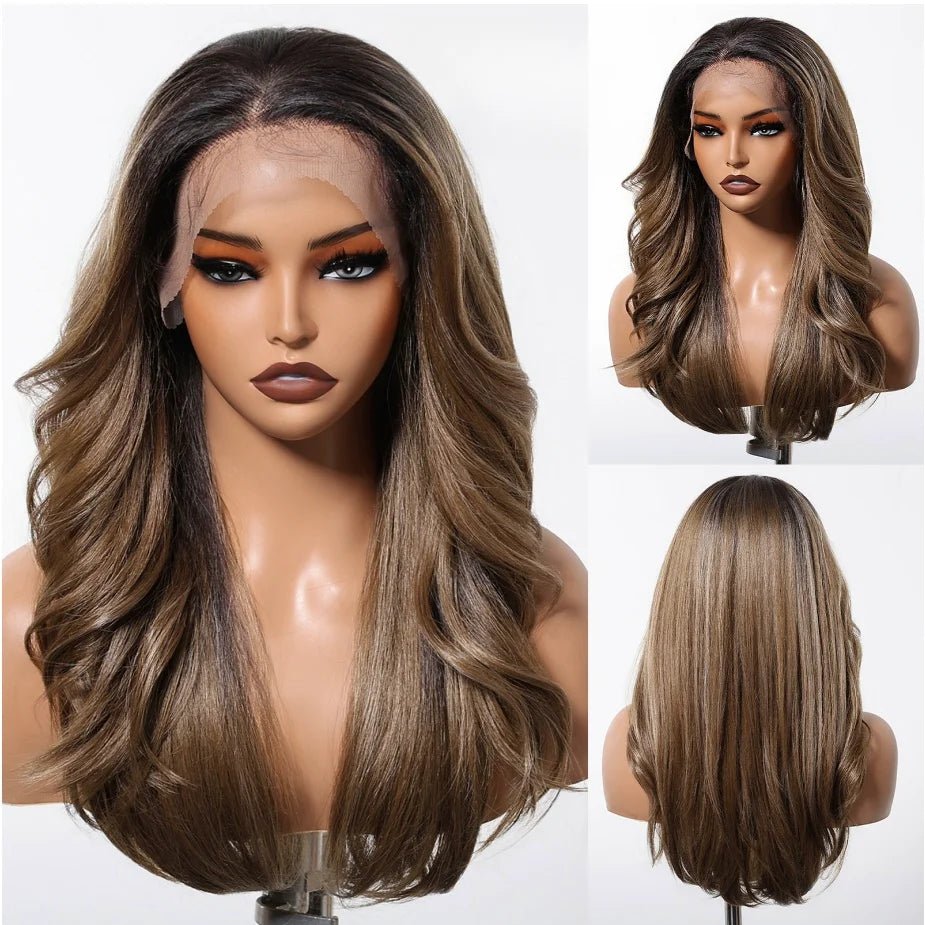 Highlight Platinum Blonde Lace Front Wig - HairNjoy