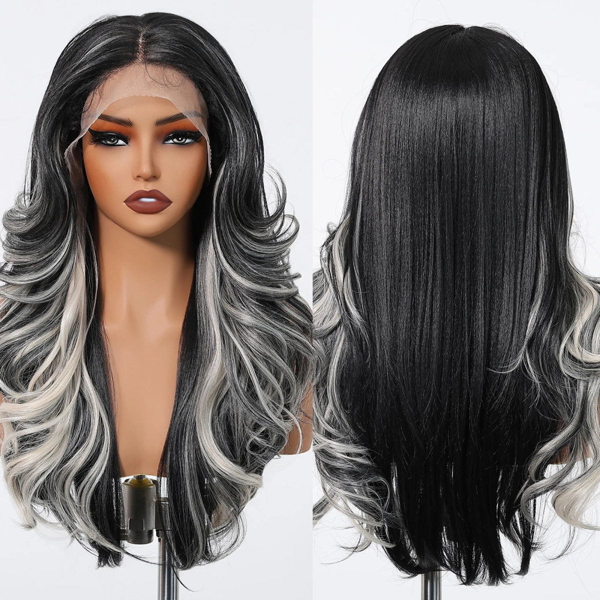 Highlight Platinum Blonde Lace Front Wig - HairNjoy