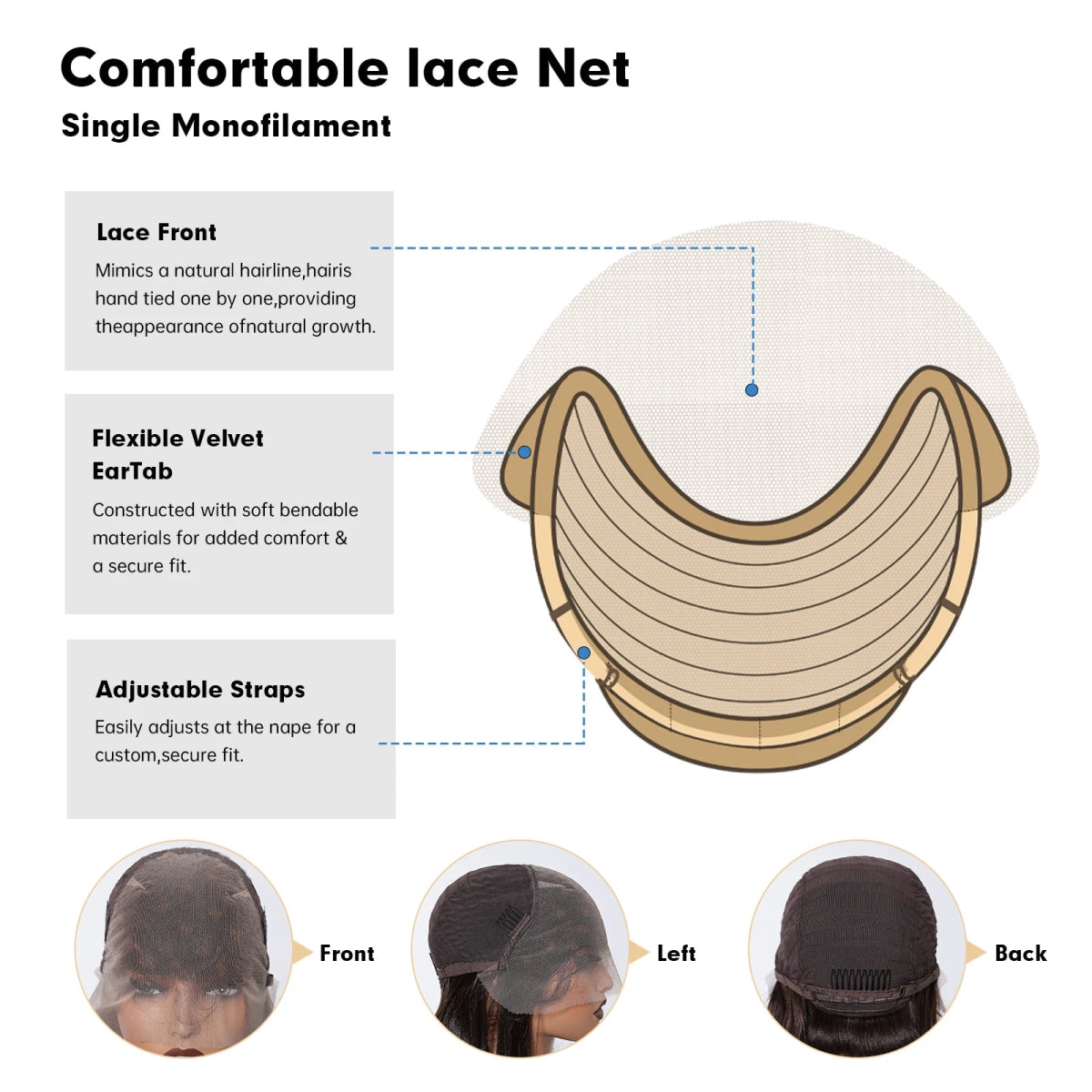 Highlight Straight Synthetic Lace Front Wig - HairNjoy