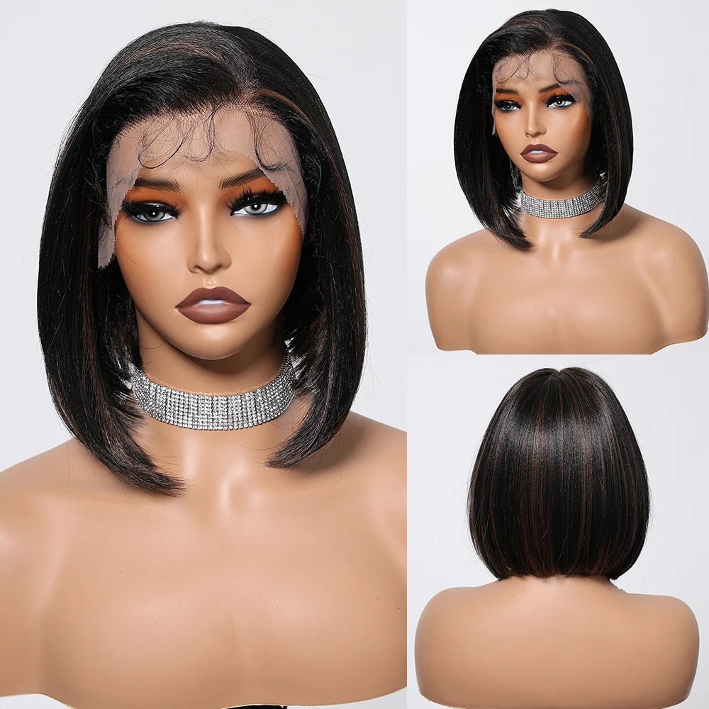 Highlight Straight Synthetic Lace Front Wig - HairNjoy
