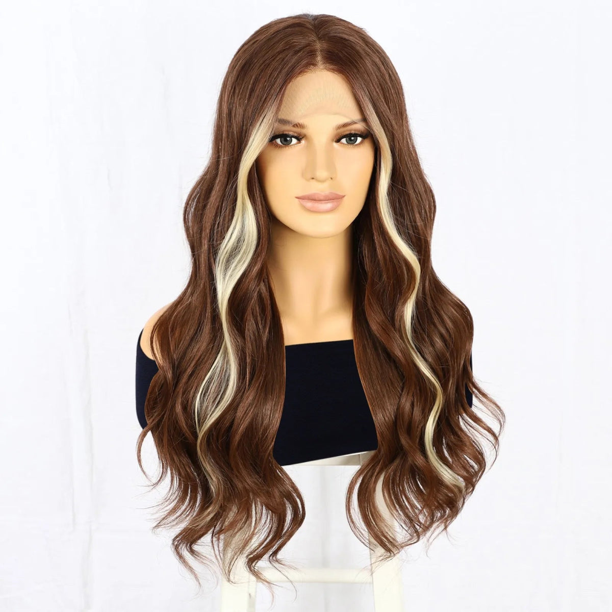 Highlighted Durable Synthetic Wig - HairNjoy