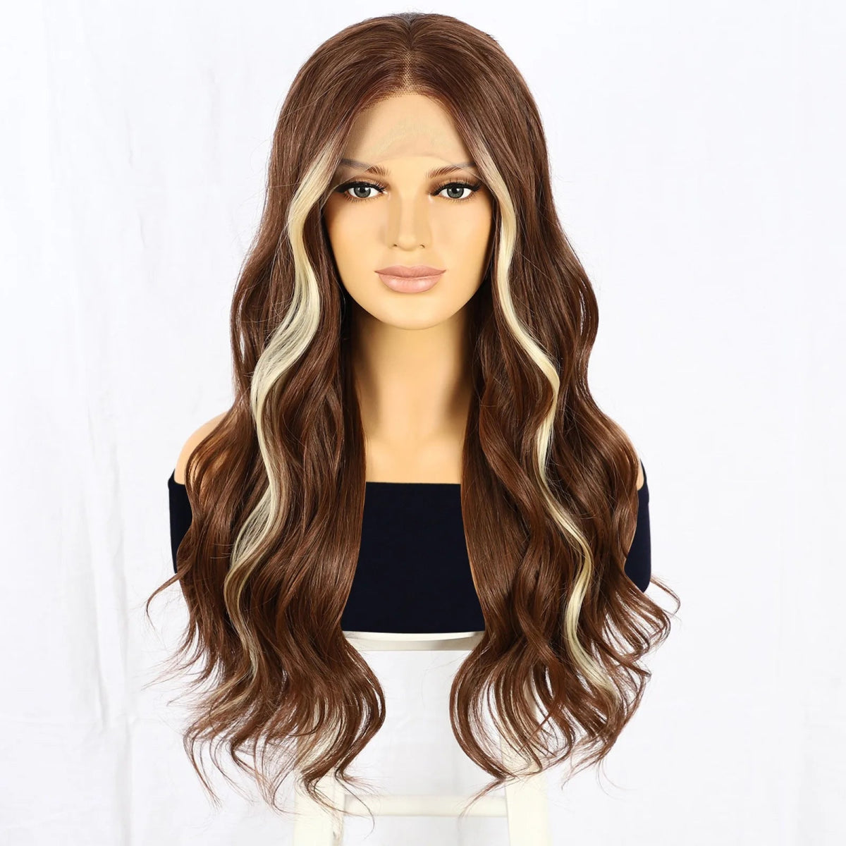Highlighted Durable Synthetic Wig - HairNjoy