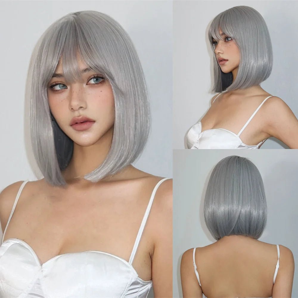 Honey Brown Short Straight Wig - HairNjoy