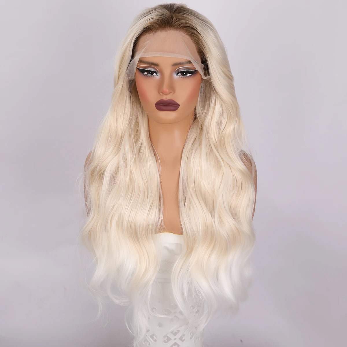 Invisible Silver Curly Lace Front Wig - HairNjoy