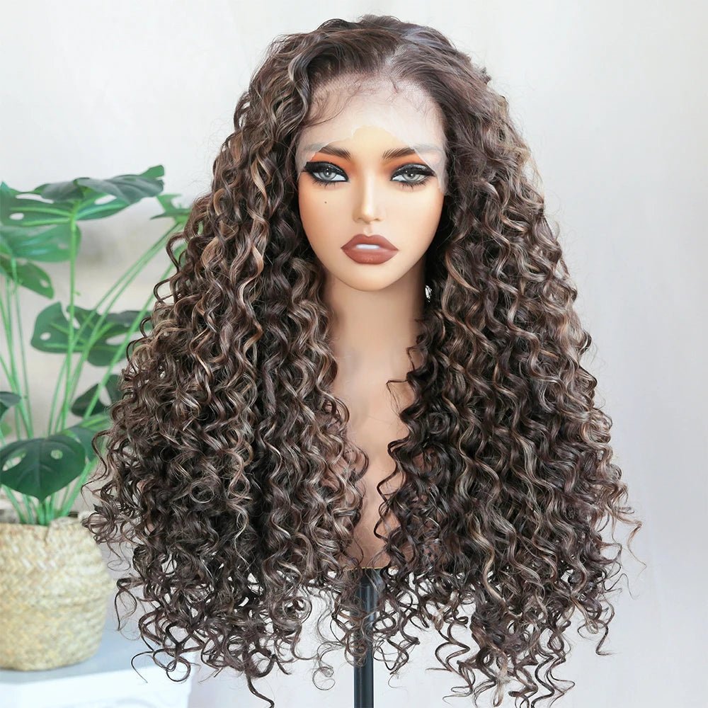 Kinky Curly Highlight Lace Front Wig - HairNjoy