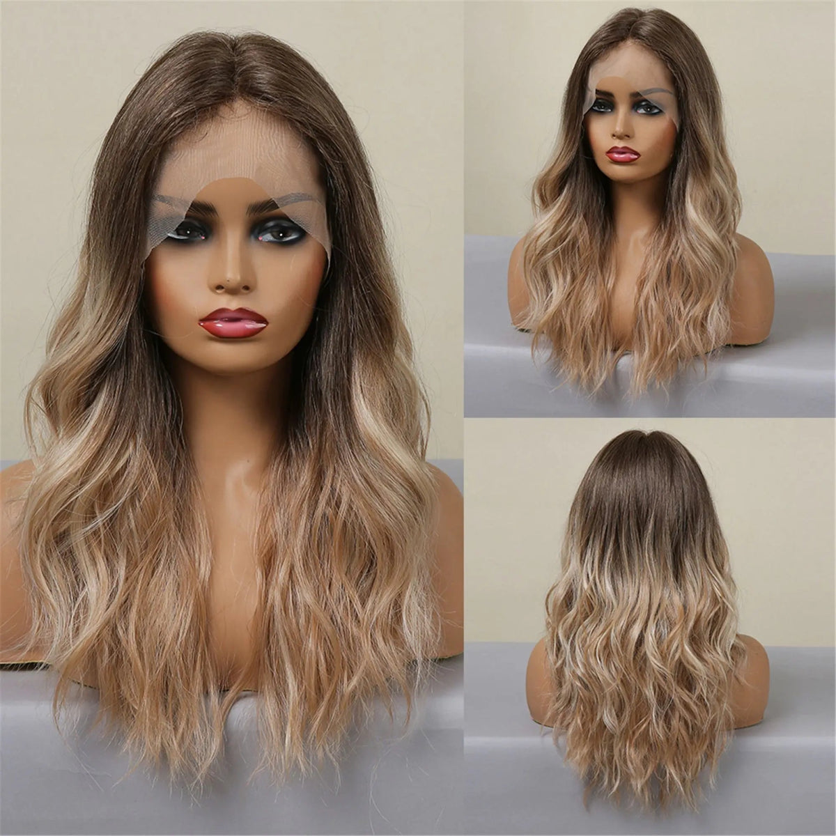 Lace Frontal Heat Resistant Synthetic Wig - HairNjoy