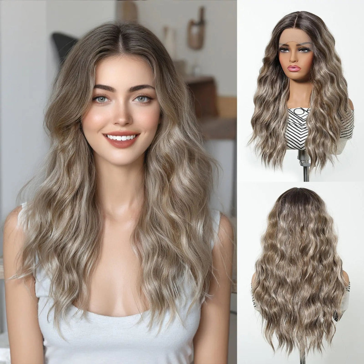 Lace Frontal Heat Resistant Synthetic Wig - HairNjoy