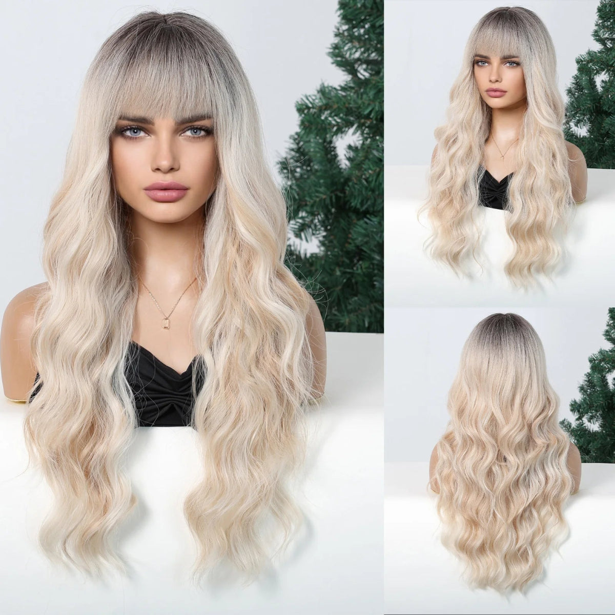 Long Fluffy Wavy Synthetic Wig - HairNjoy