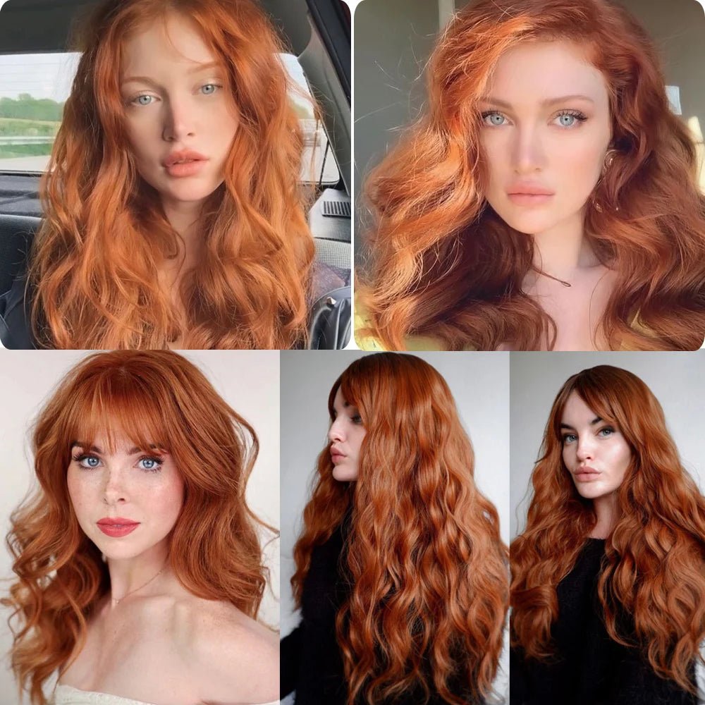 Long Fluffy Wavy Synthetic Wig - HairNjoy