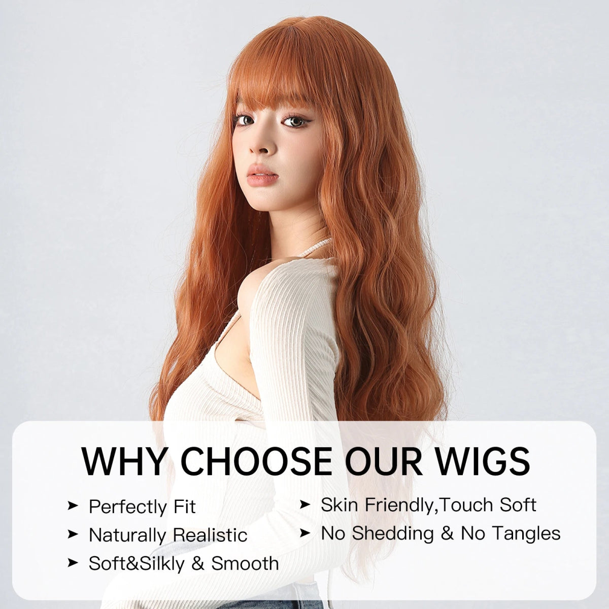 Long Fluffy Wavy Synthetic Wig - HairNjoy