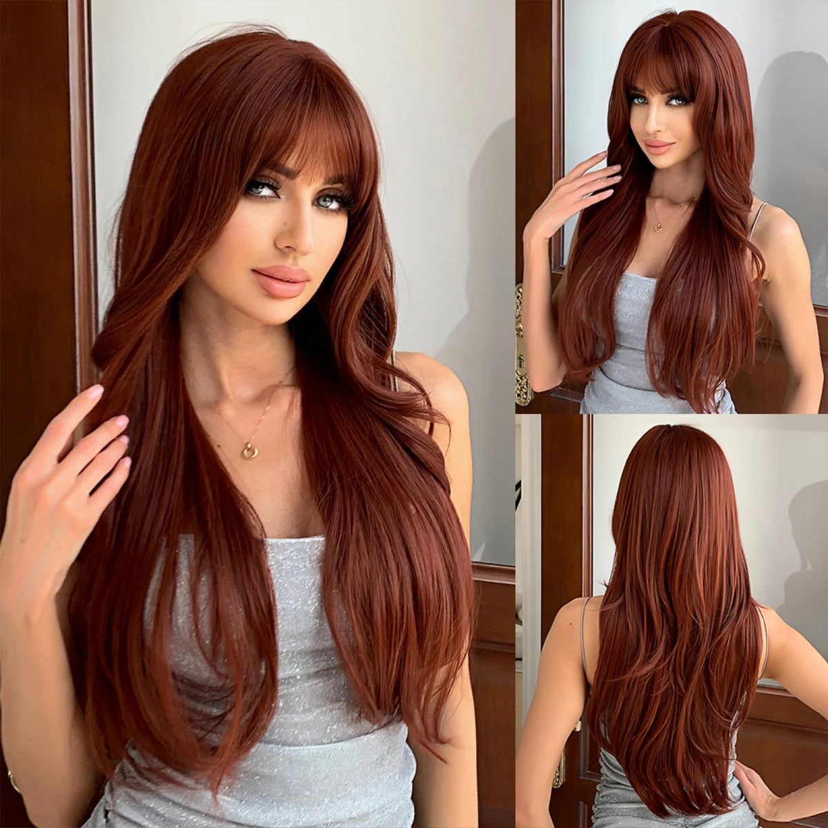 Long Fluffy Wavy Synthetic Wig - HairNjoy