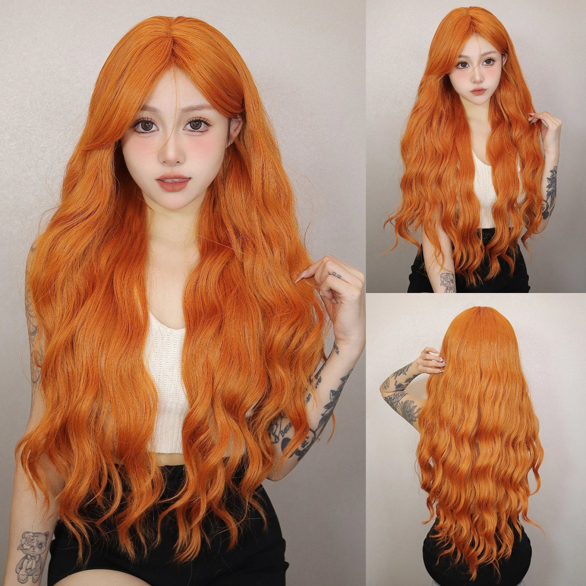 Long Fluffy Wavy Synthetic Wig - HairNjoy