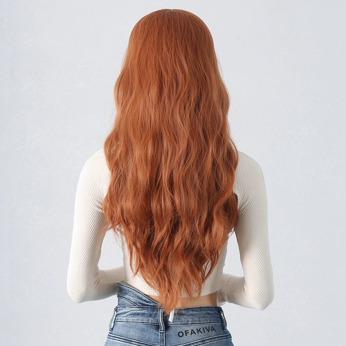 Long Fluffy Wavy Synthetic Wig - HairNjoy