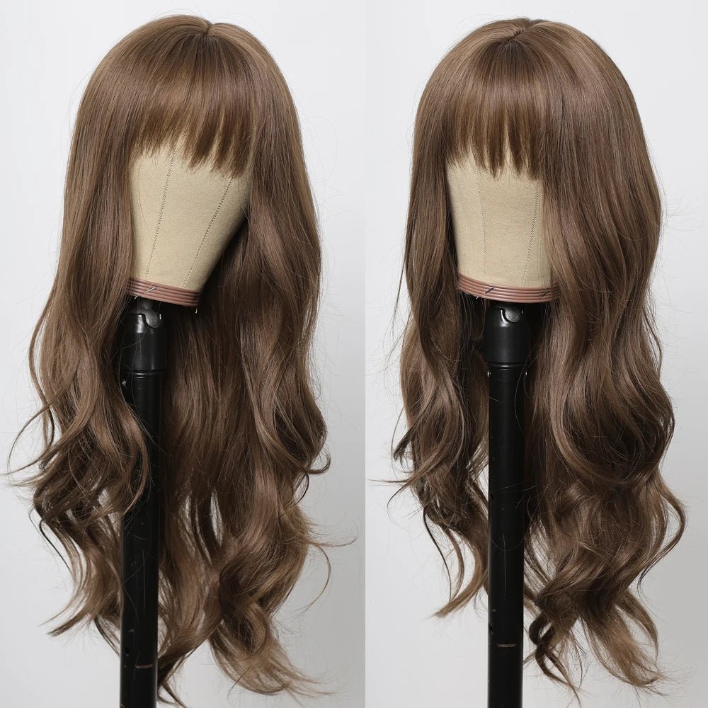 Long Fluffy Wavy Synthetic Wig - HairNjoy