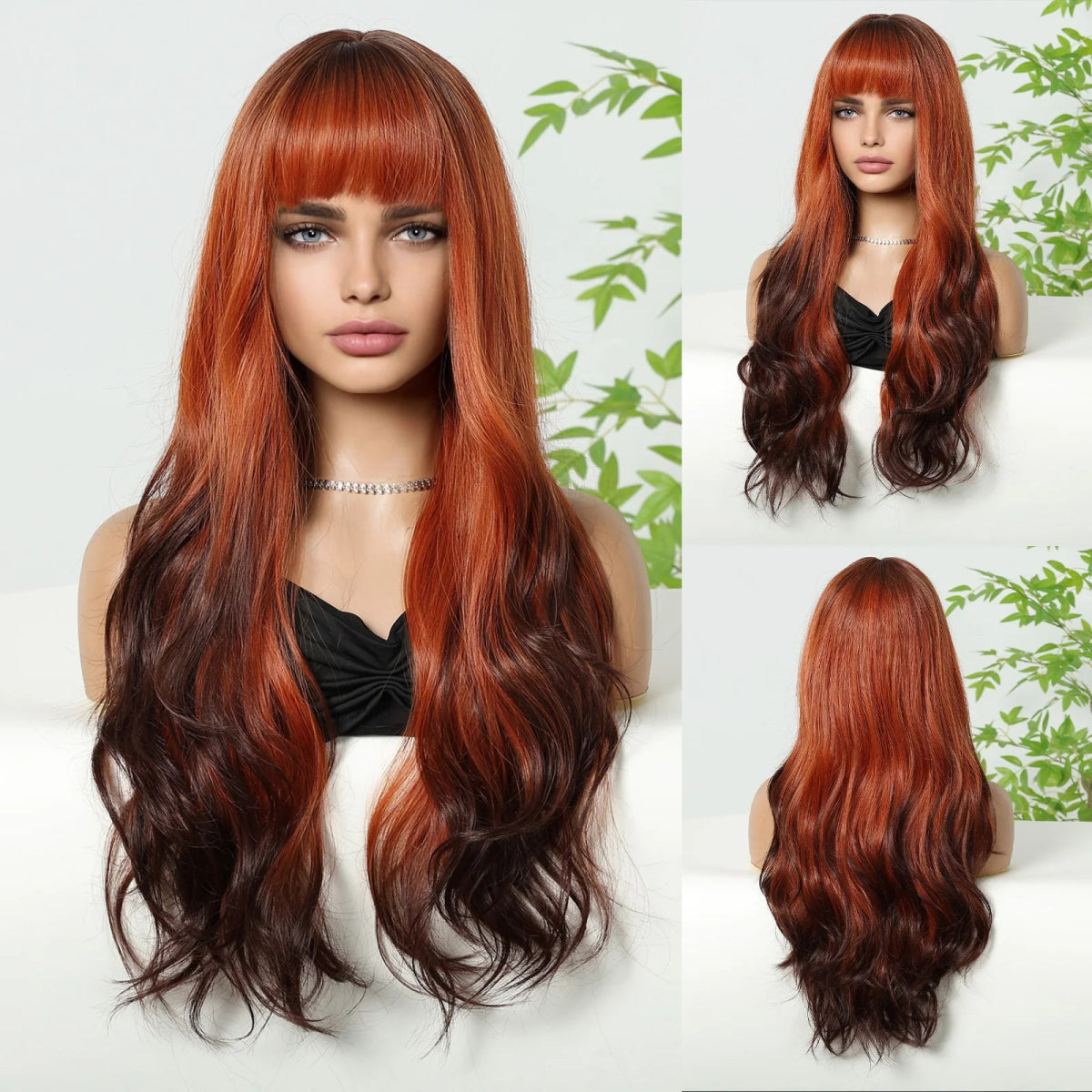 Long Fluffy Wavy Synthetic Wig - HairNjoy