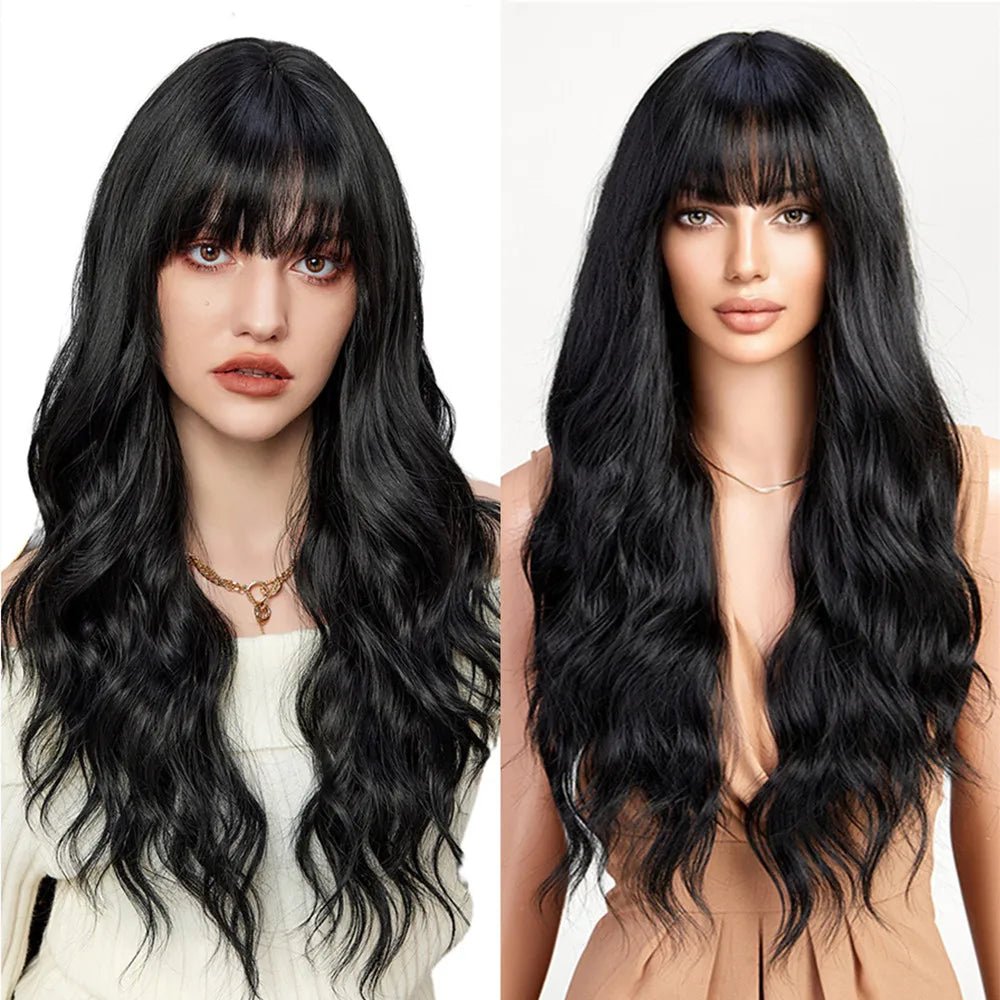 Long Golden Brown Wavy Wig - HairNjoy