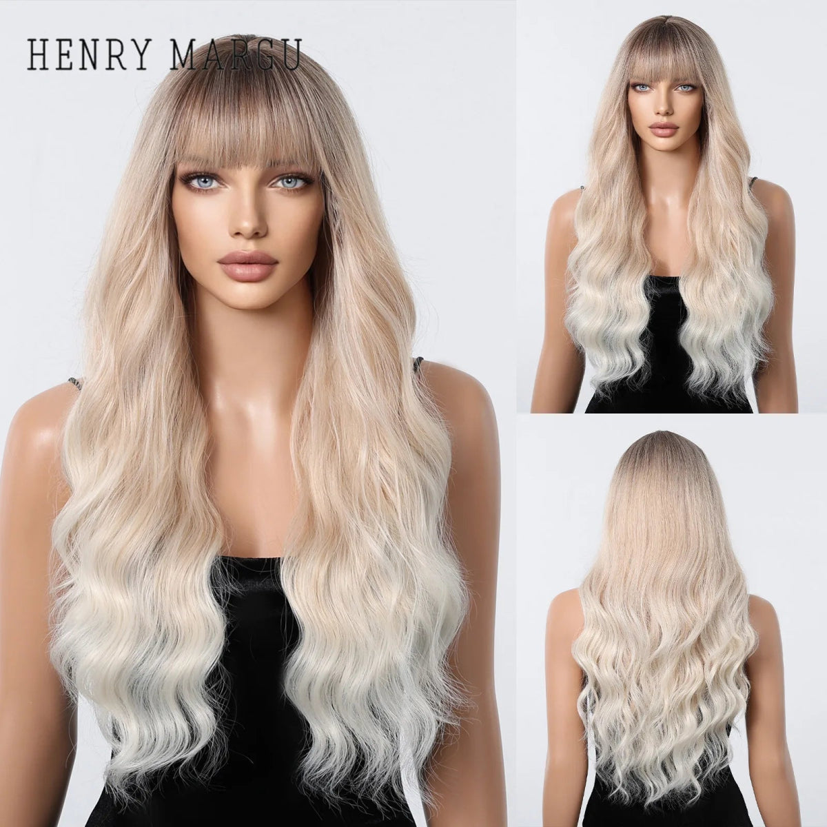 Long Golden Brown Wavy Wig - HairNjoy