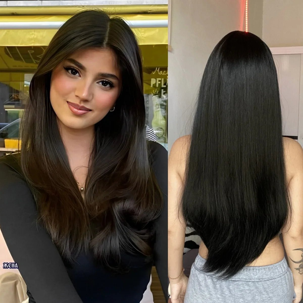 Long Straight Black Wig for Daily & Cosplay - HairNjoy