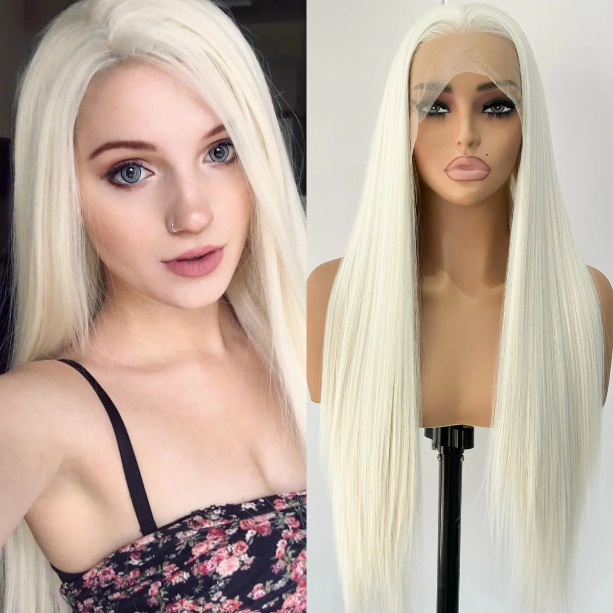 Long Straight Lace Front Glueless Wigs - HairNjoy