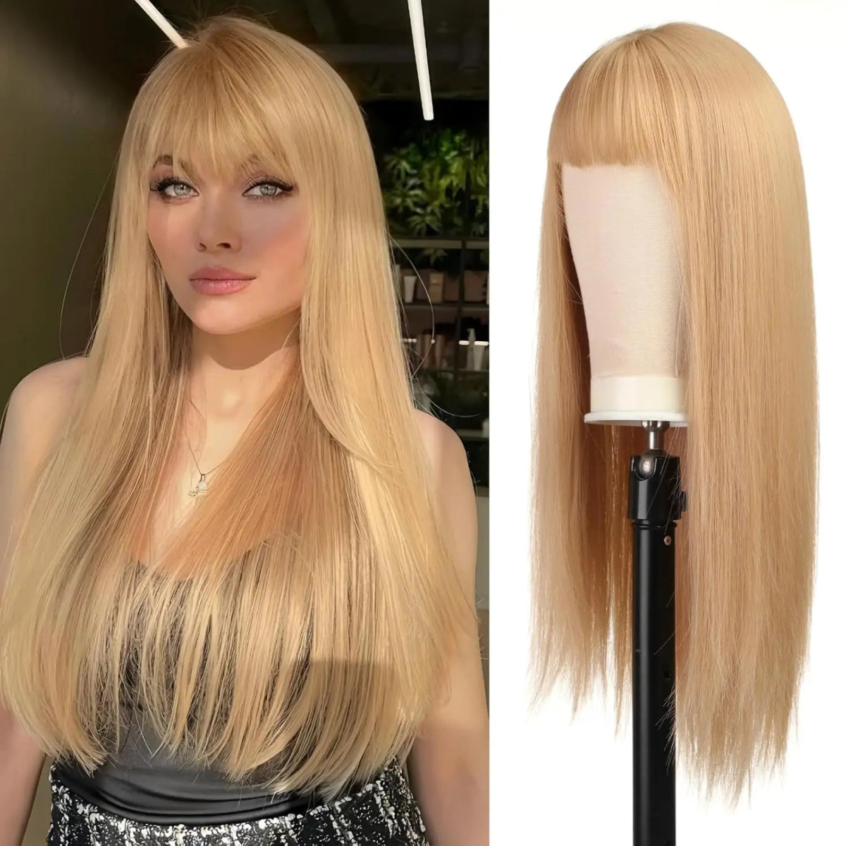 Long Straight Red Synthetic Wig - HairNjoy