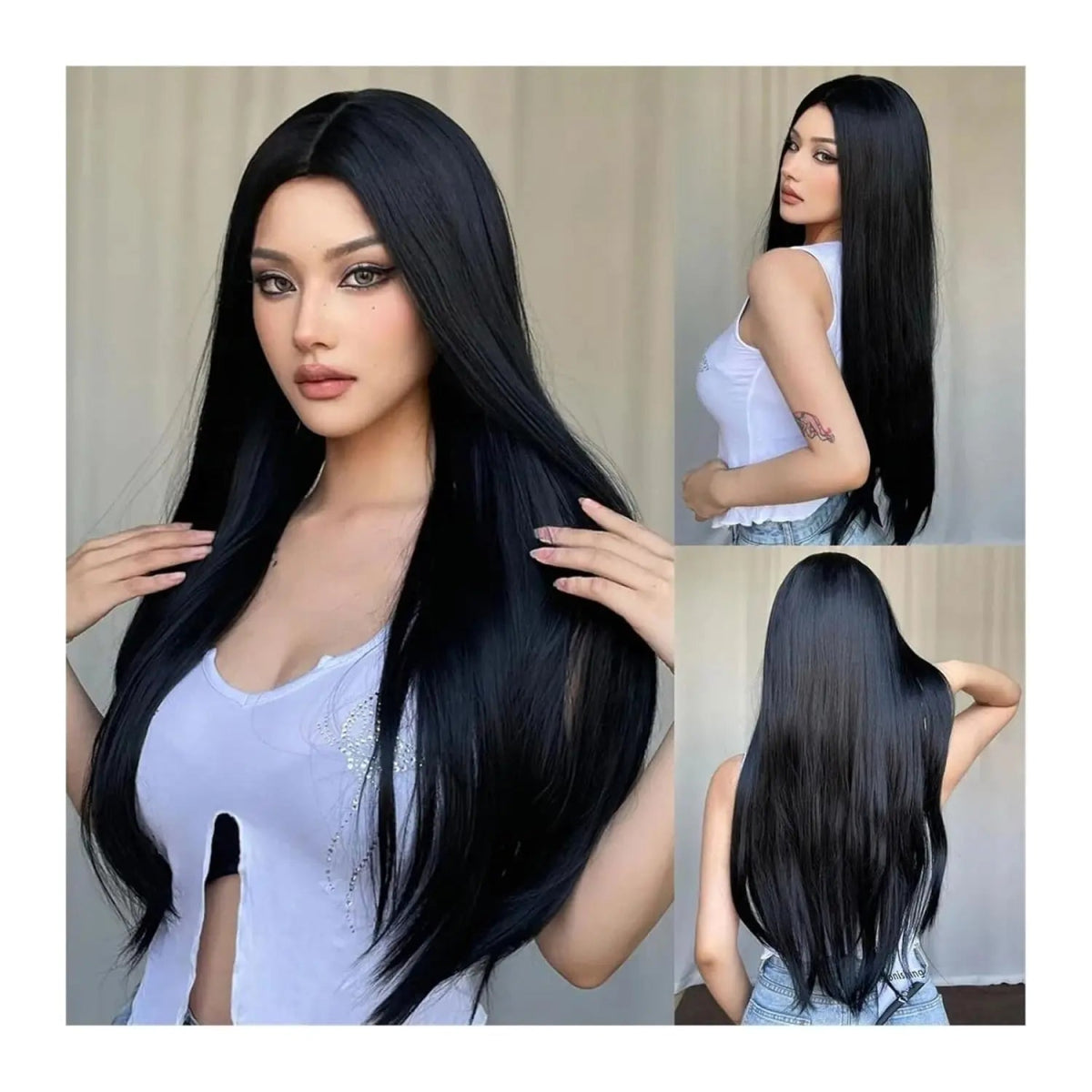 Long Straight Red Synthetic Wig - HairNjoy