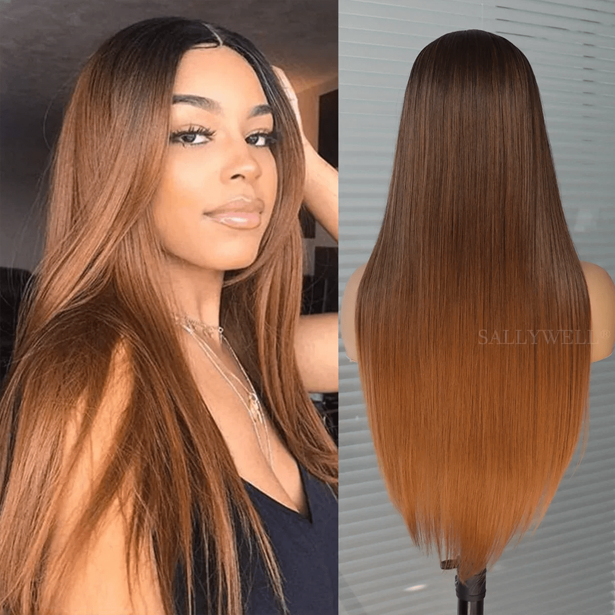 Long Straight Vibrant Synthetic Wig Styles - HairNjoy