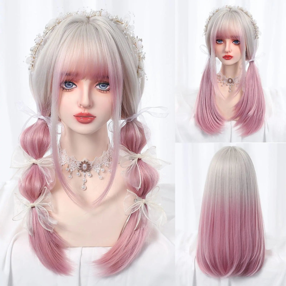 Long Straight Wig Natural Layered with Bangs - HairNjoy
