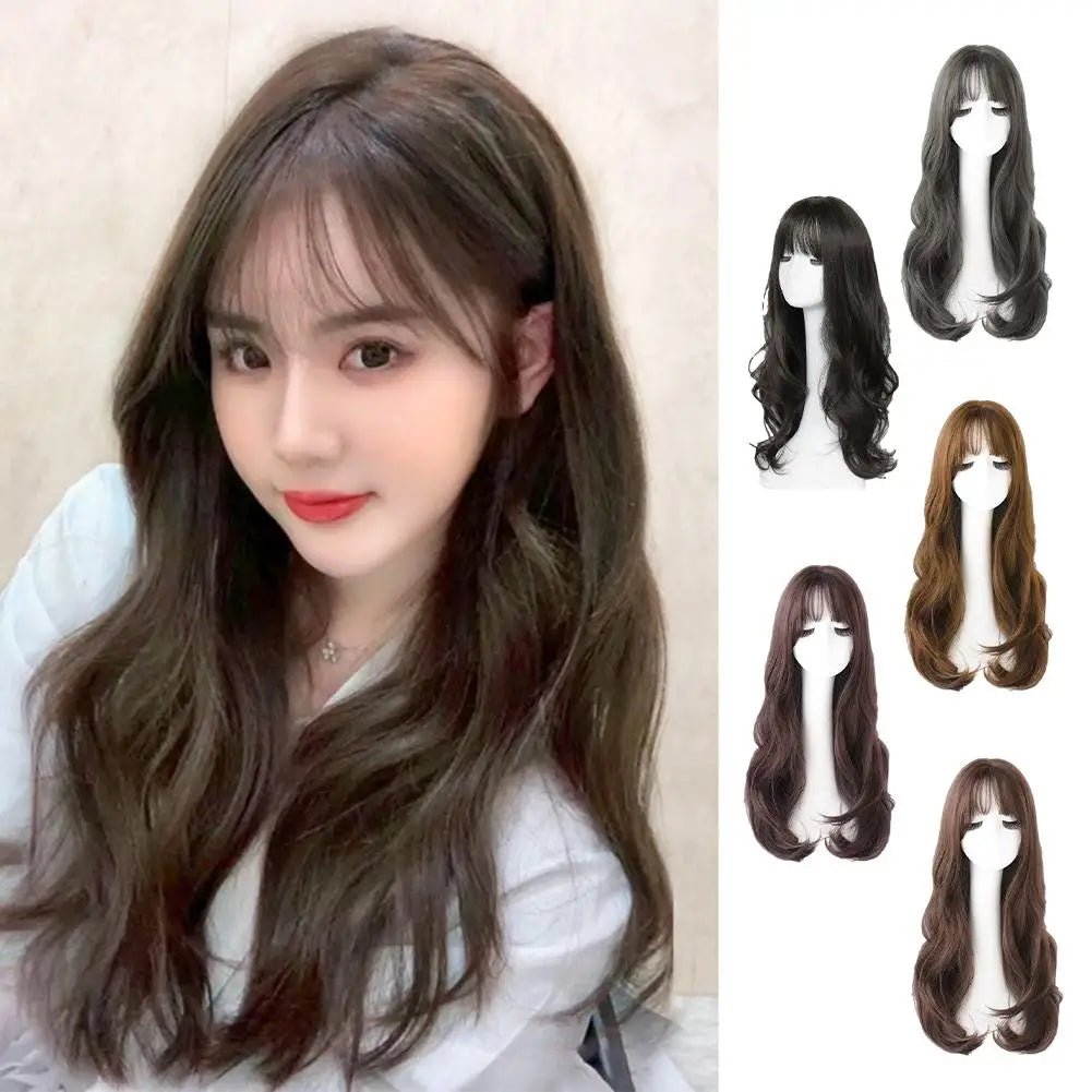 Long Wavy Heat - Resistant Synthetic Wig - HairNjoy