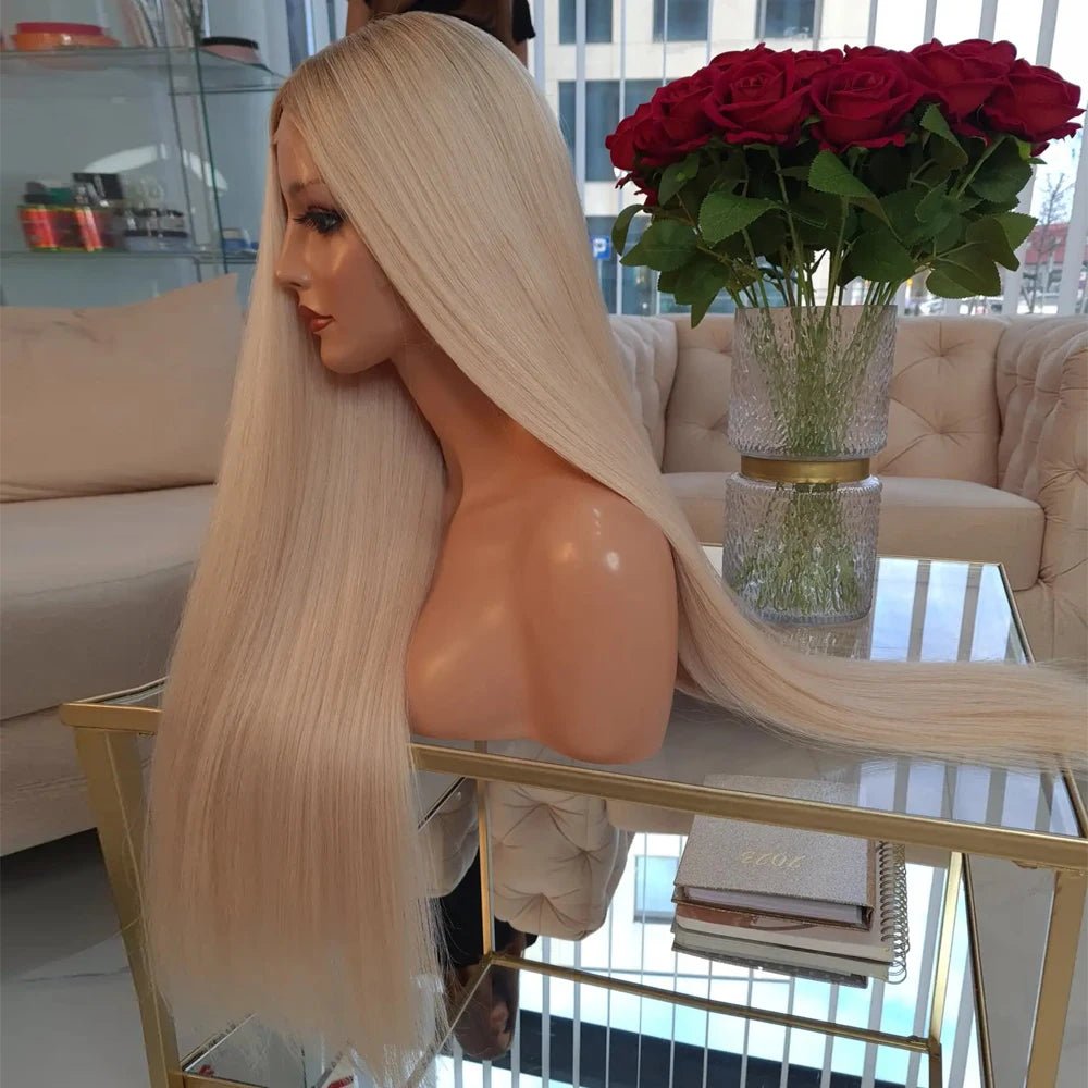 Luxury Real Hair Warm Blonde with Lightest Roots - HairNjoy