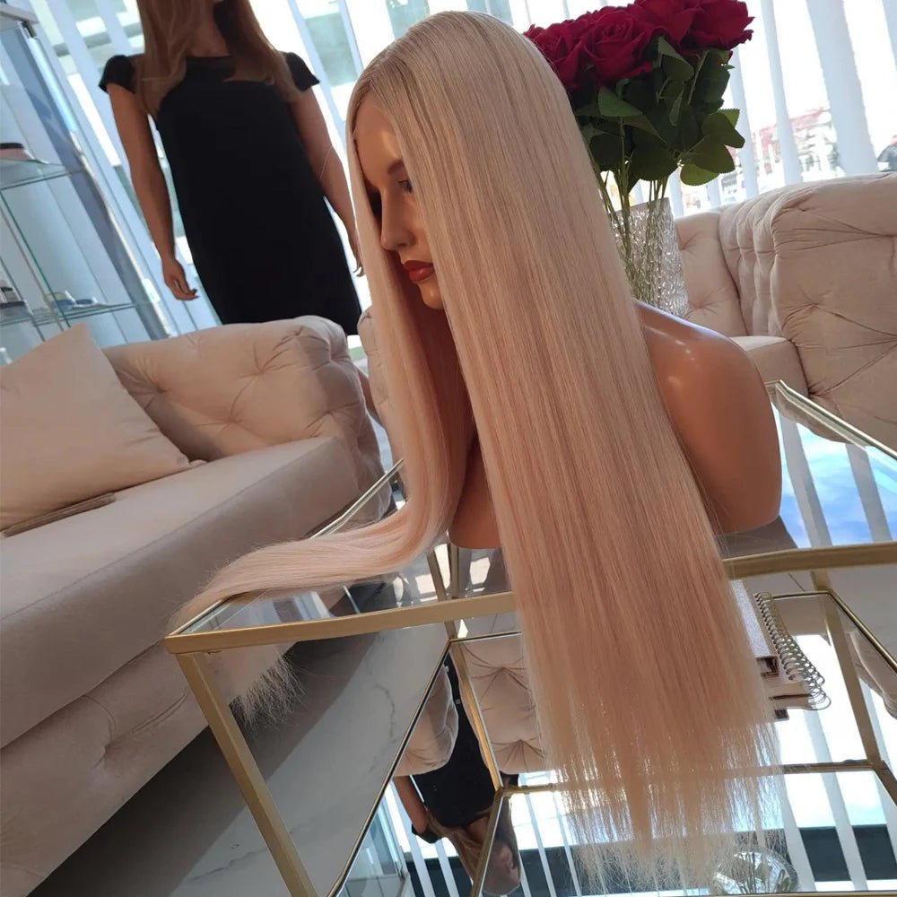 Luxury Real Hair Warm Blonde with Lightest Roots - HairNjoy