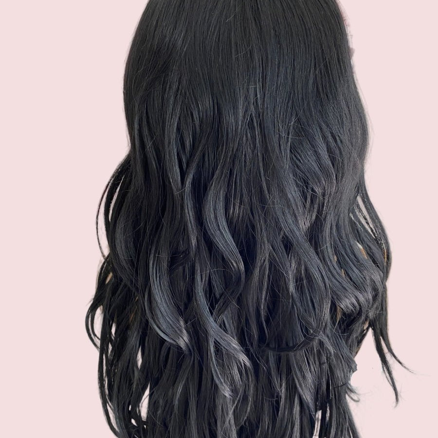 Natural Black Long Wavy Wig - HairNjoy