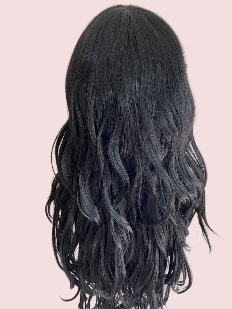 Natural Black Long Wavy Wig - HairNjoy