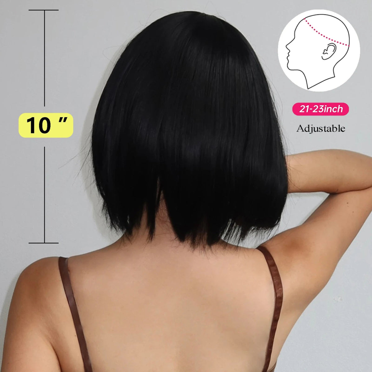 Natural Cosplay Short Straight Bob Wigs - HairNjoy