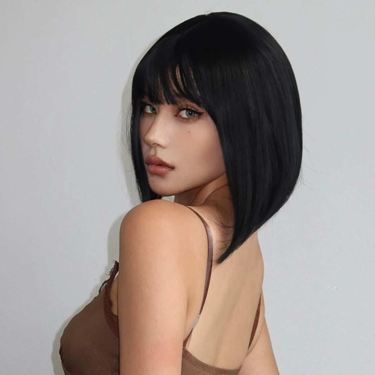 Natural Cosplay Short Straight Bob Wigs - HairNjoy