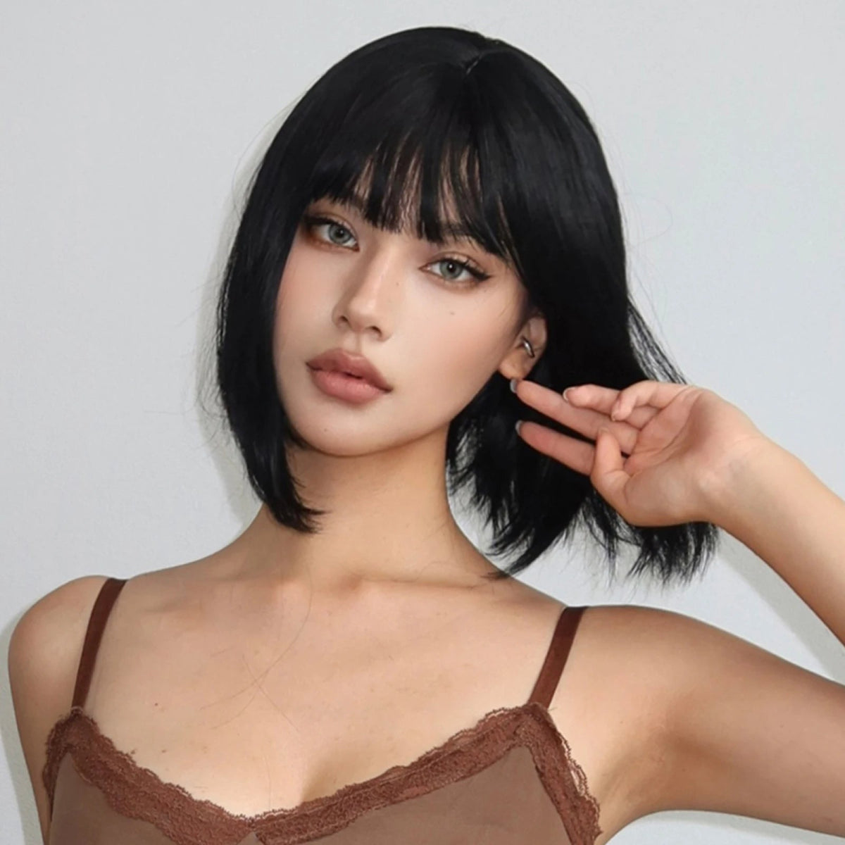 Natural Cosplay Short Straight Bob Wigs - HairNjoy