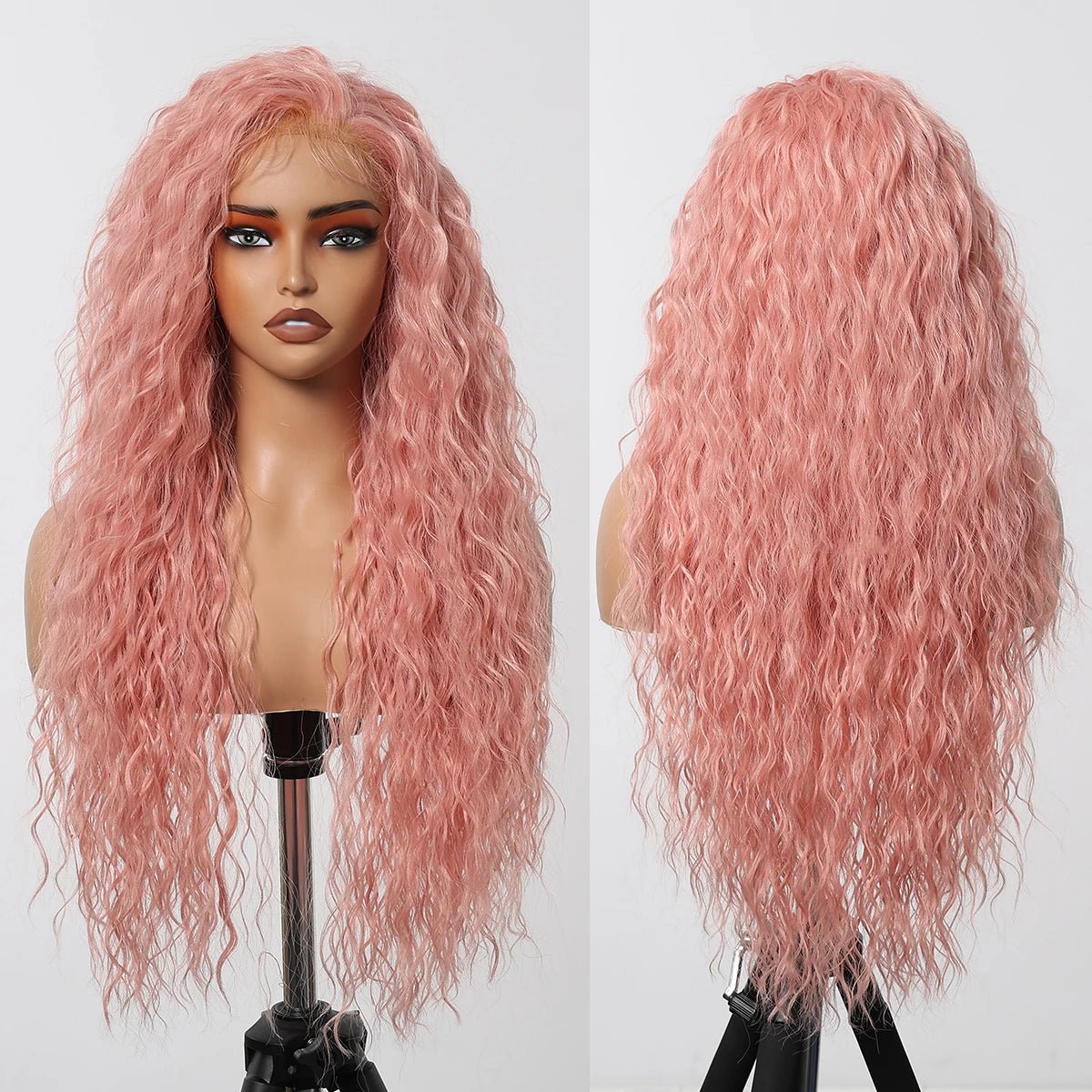 Natural Long Wavy Lace Frontal Wig - HairNjoy