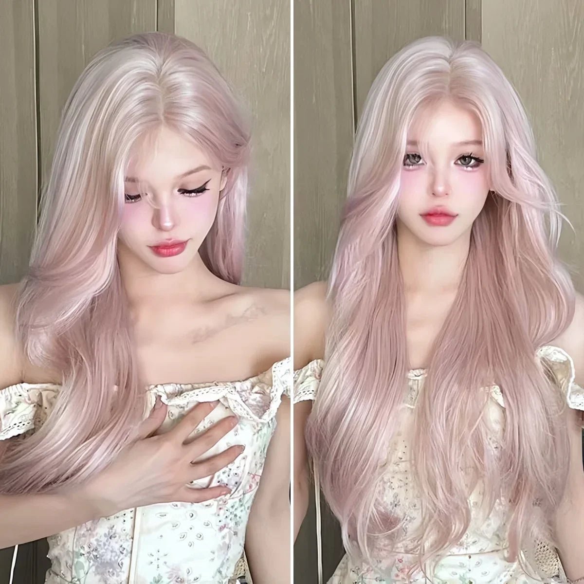 Natural Soft Sweet Pink Wig - HairNjoy