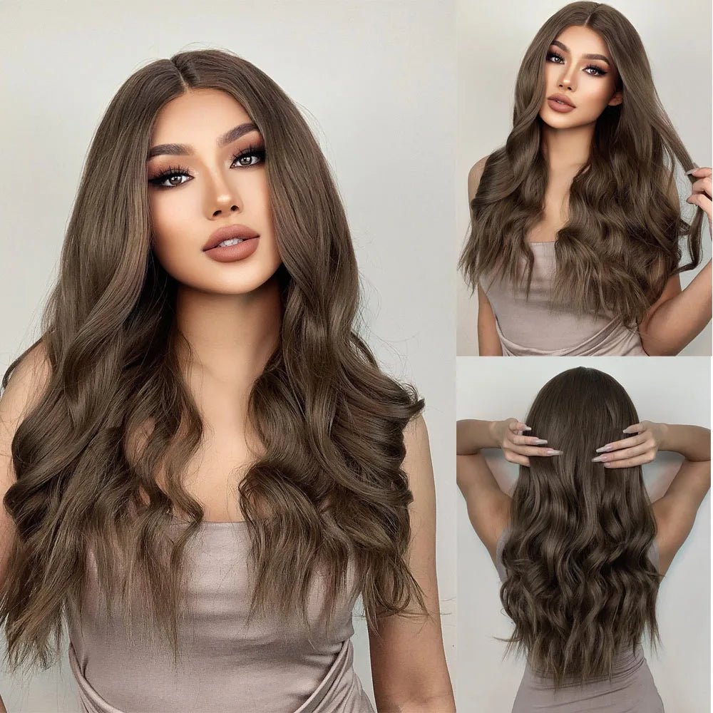 Natural Wavy Lace Synthetic Wig - HairNjoy