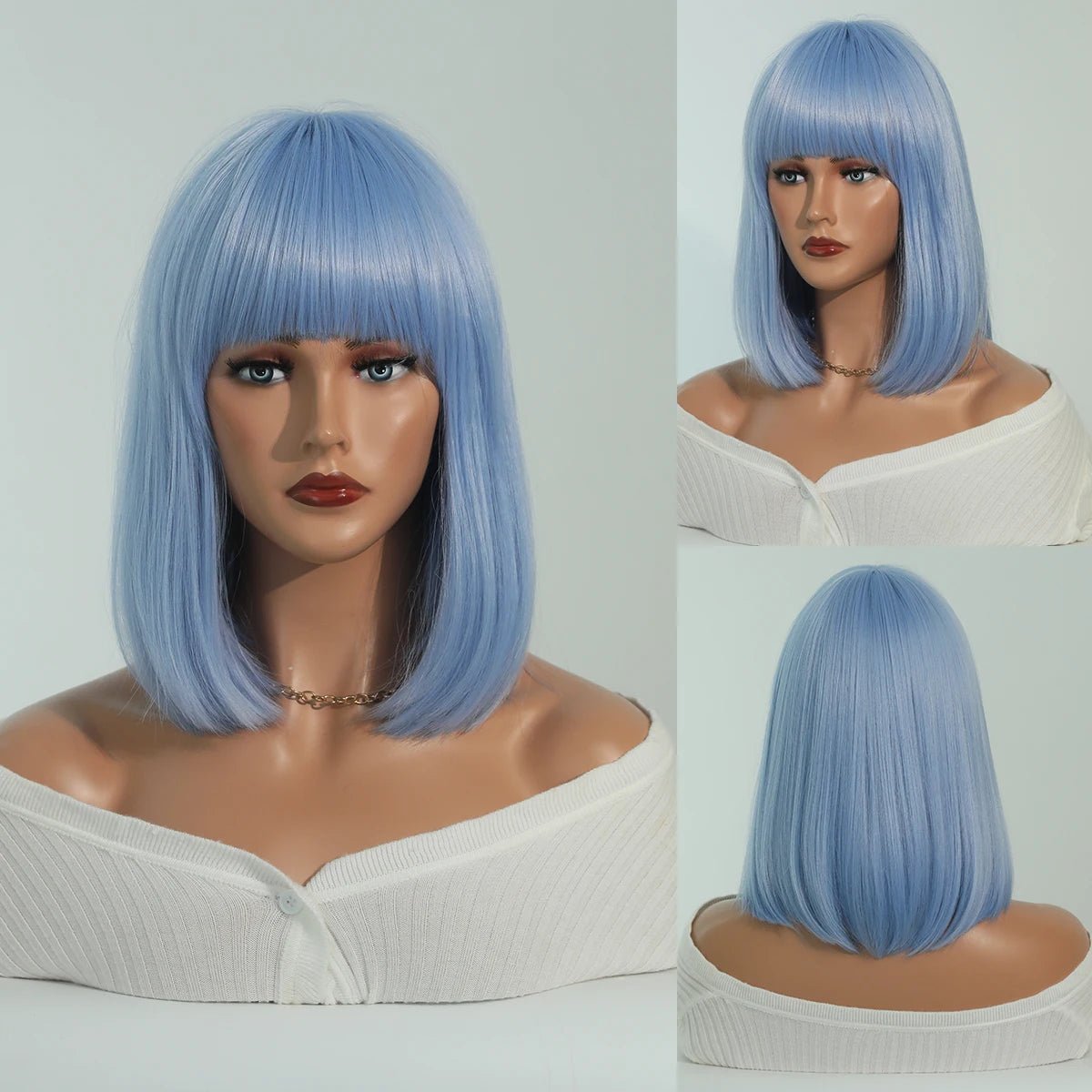 Pink Silver Bob Wig - HairNjoy