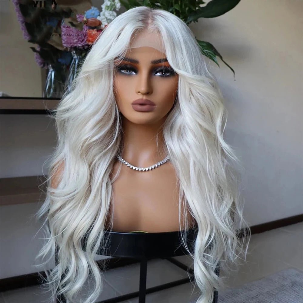 Platinum Blonde Body Wave Wig - HairNjoy