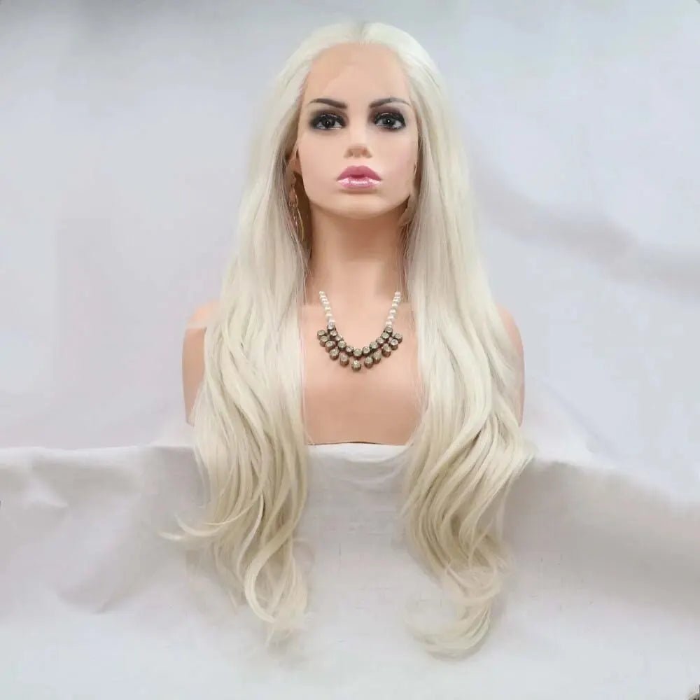 Platinum Blonde Synthetic Wig - HairNjoy