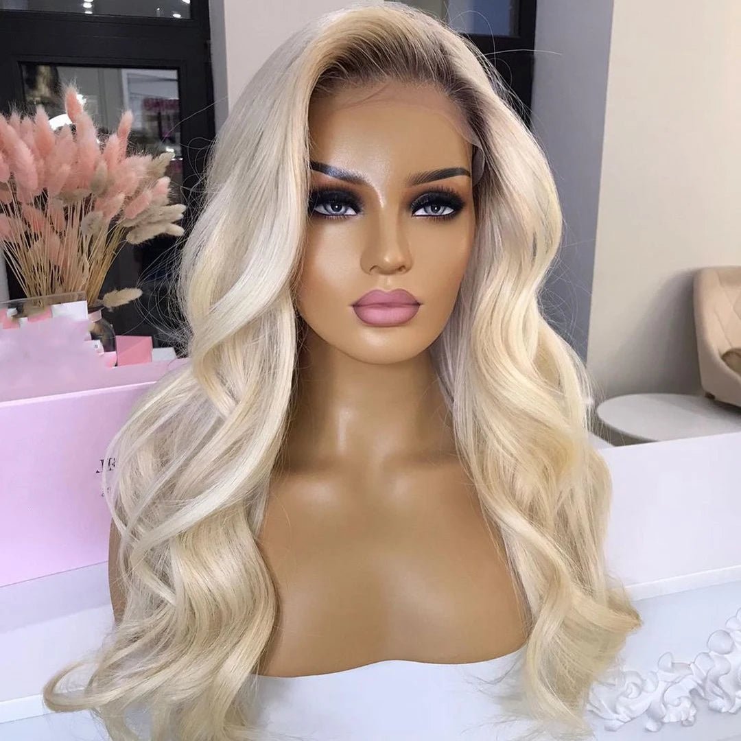 Platinum Blonde Wavy Locks - HairNjoy