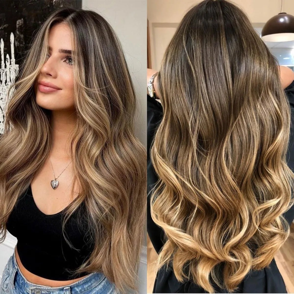 Pre - Plucked Lace Front Wavy Hair Wig - HairNjoy