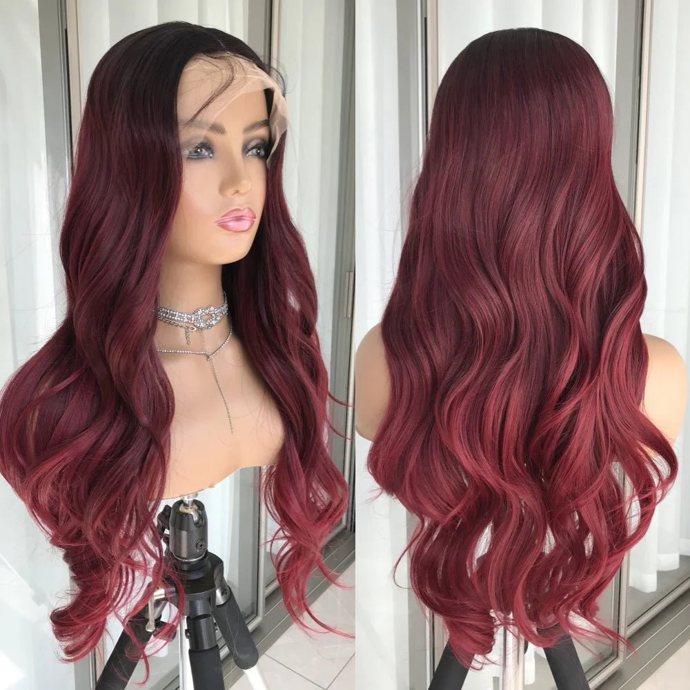 Pre - Plucked Lace Front Wavy Hair Wig - HairNjoy